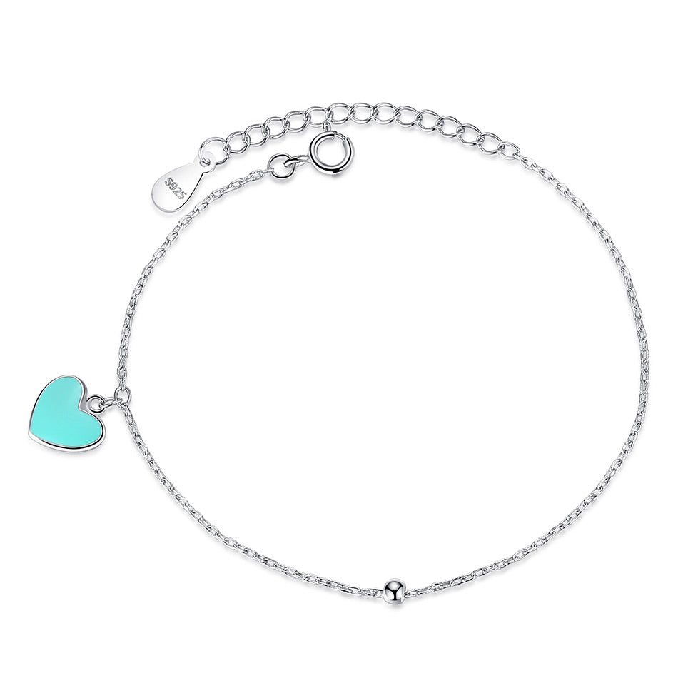 Turquoise  Heart Bracelet